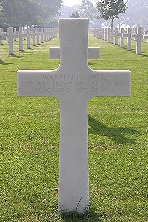 Warren H. Frye - Headstone 1