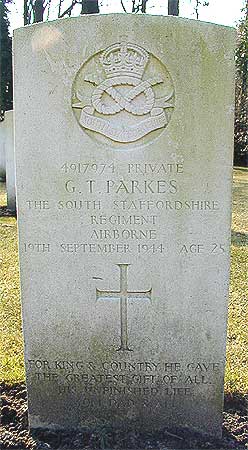 George T. Parkes - Headstone 1