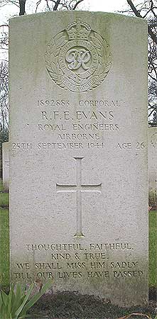 Robert F.E. Evans - Headstone 1