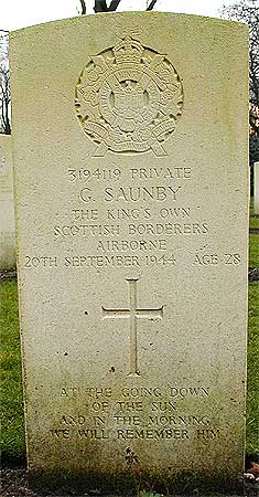 George Saunby - Headstone 1