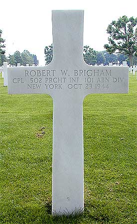 Robert W. Brigham - Headstone 1