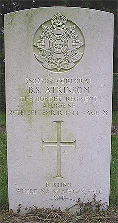 Bernard S. Atkinson - Headstone 1