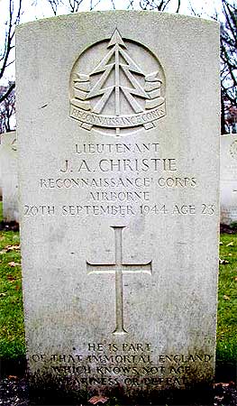 John A. Christie - Headstone 1