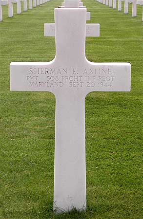 Sherman E. Axline - Headstone 1