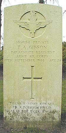 Thomas A. Gibson - Headstone 1