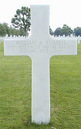 William A. Russell - Headstone 1