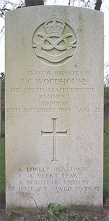 Jesse C. Woodhouse - Headstone 1