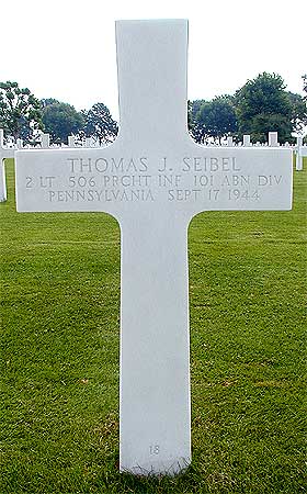 Thomas J. Seibel - Headstone 1